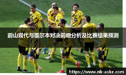 蔚山现代与墨尔本对决前瞻分析及比赛结果预测